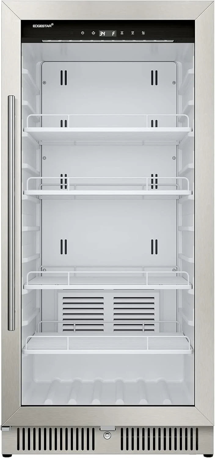 VBM101 22-inch Wide 10.1 Cu. Ft. Commercial Beverage Merchandiser Stainless Steel, Featuring Temp Alarm, Reversible Door