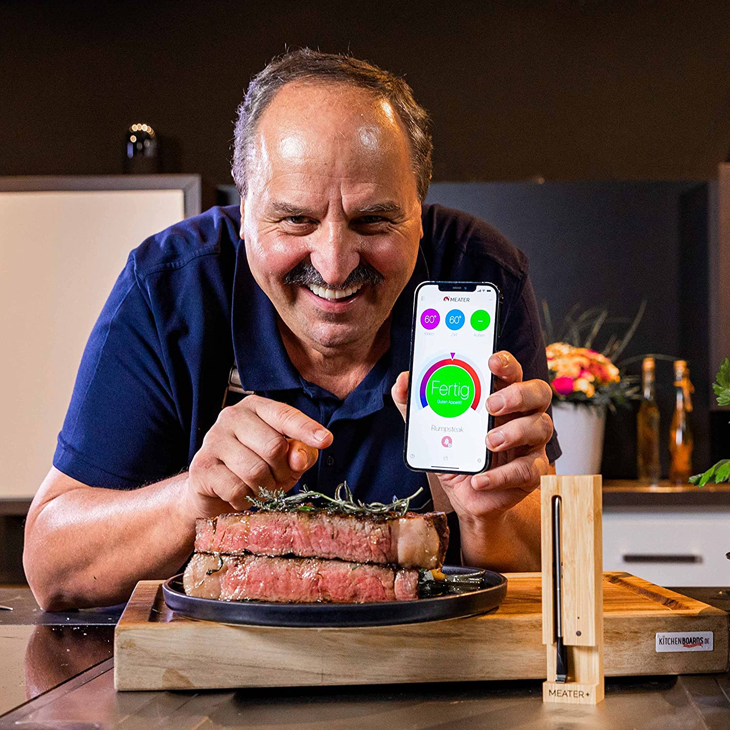 Plus, Featuring Smart Meat Thermometer with Bluetooth, 165ft Wireless Range, For the Oven, Grill, Kitchen, BBQ, Smoker, Rotisserie