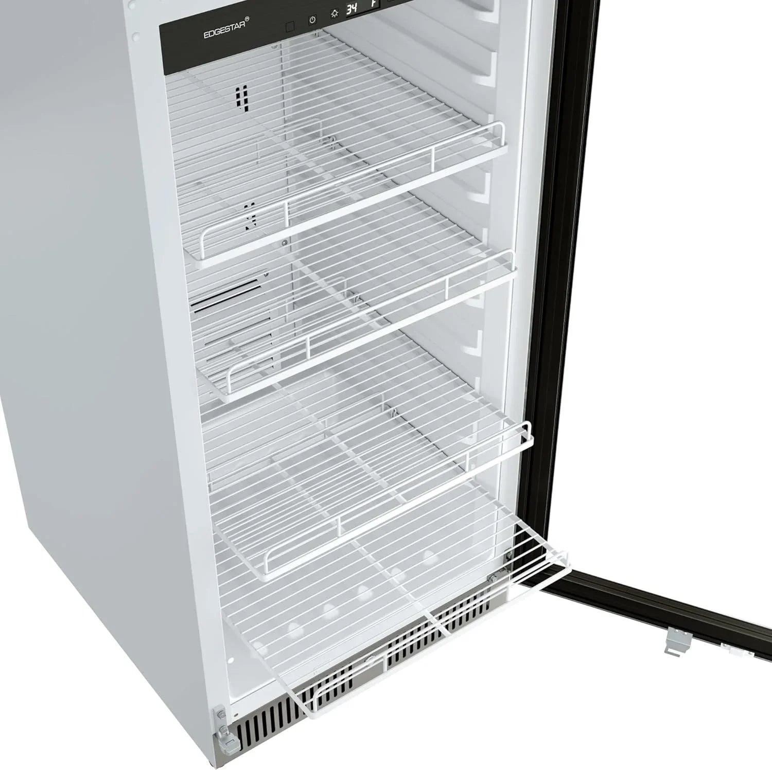 VBM101 22-inch Wide 10.1 Cu. Ft. Commercial Beverage Merchandiser Stainless Steel, Featuring Temp Alarm, Reversible Door