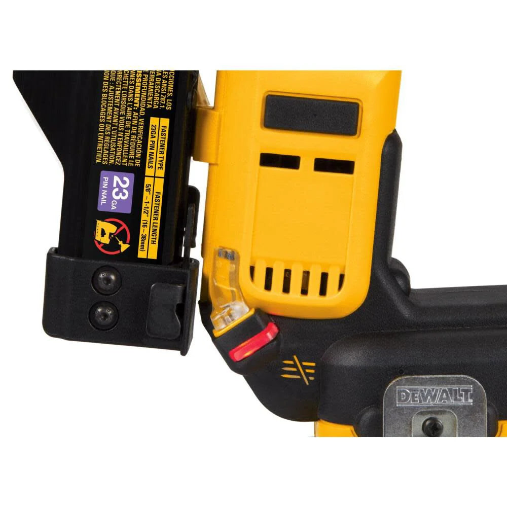 Gauge, kompaktowy seria 20V maks Pin Nailer 23, zestaw DCN623D1
