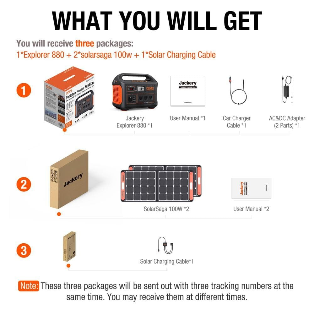 1787385336_mlWZu3Ei Solar Generator - 1000W Output/2000W Peak Portable Power Station Explorer 880-Push Start, w/2-Solar Panels - Designed for Outdoors