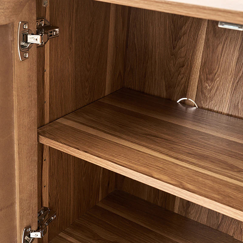 63 szeroki Sideboard z Maple Veneer Woven szafka Doors