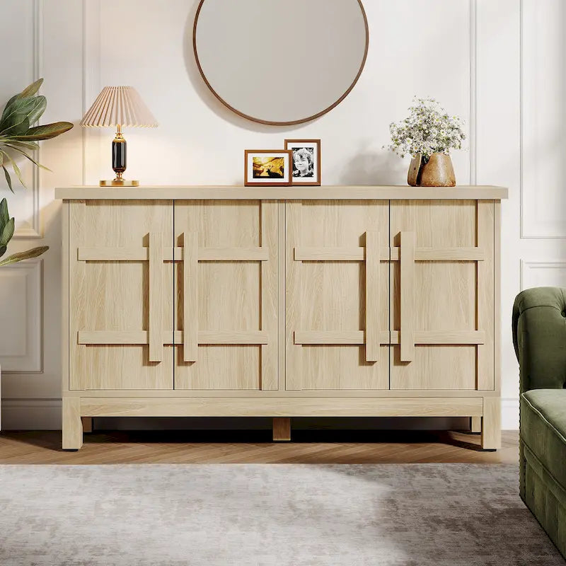 1787393672_GFeKmerr 55-cali Rustic drewno Farmhouse Buffet szafka z Ample magazynowy