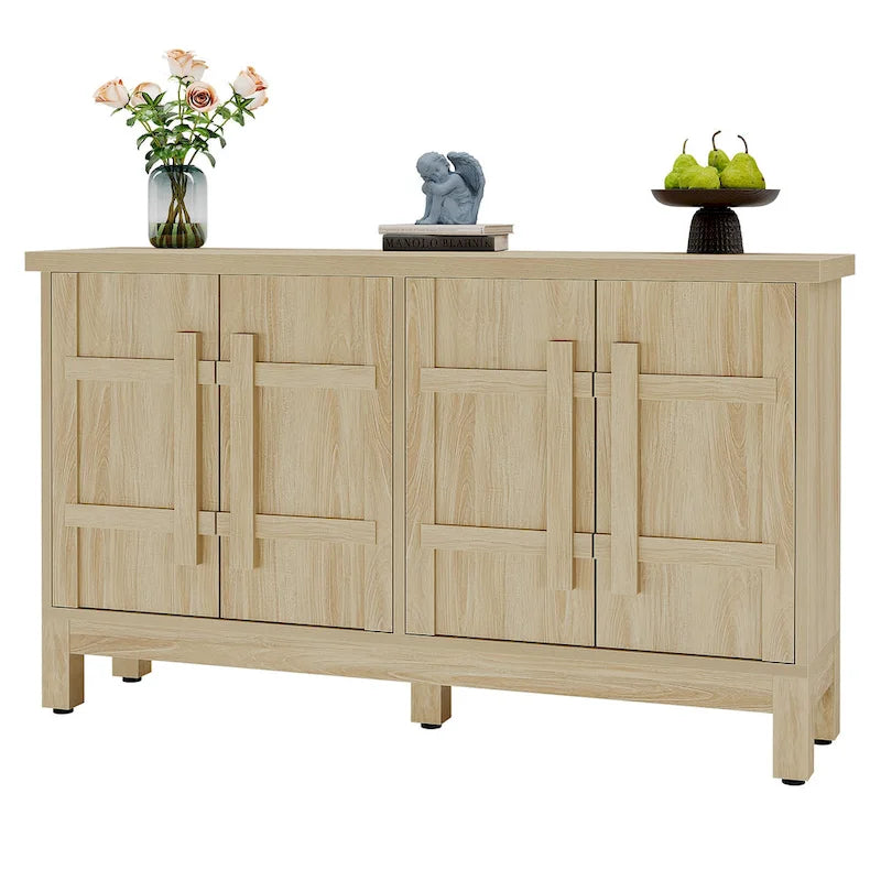 1787393676_K6G0tpx9 55-cali Rustic drewno Farmhouse Buffet szafka z Ample magazynowy