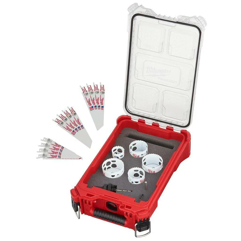 Saw - 49-22-5620 Hole Dozer Bi-metal General Purpose Hole, and Reciprocating Saw Set - Featuring PACKOUT Case (20-Piece)