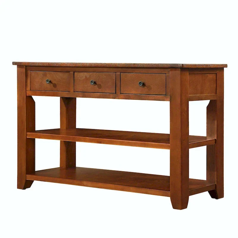 48-cali Solid Pine drewno Console stol