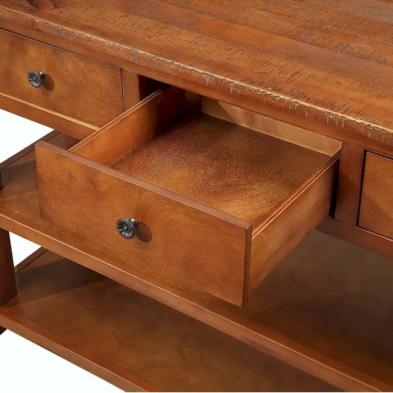 48-cali Solid Pine drewno Console stol