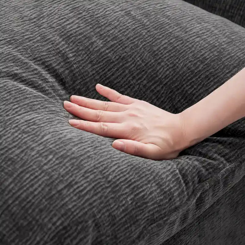 4-Seater L-shaped Modular Chenille Sectional sofa