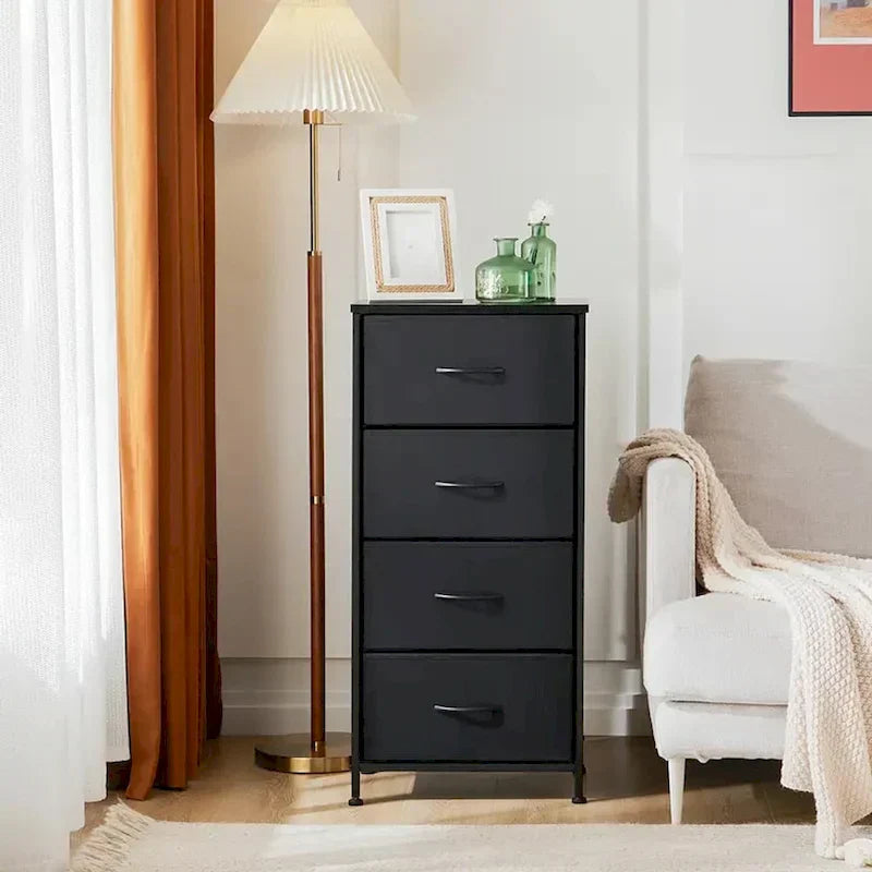1787394379_PEvOsFKQ Dresser - 4-Drawer Fabric, Designed for Bedroom - Tall Storage Organizer for Clothing, Closet, Kids' Room, And Cabinet