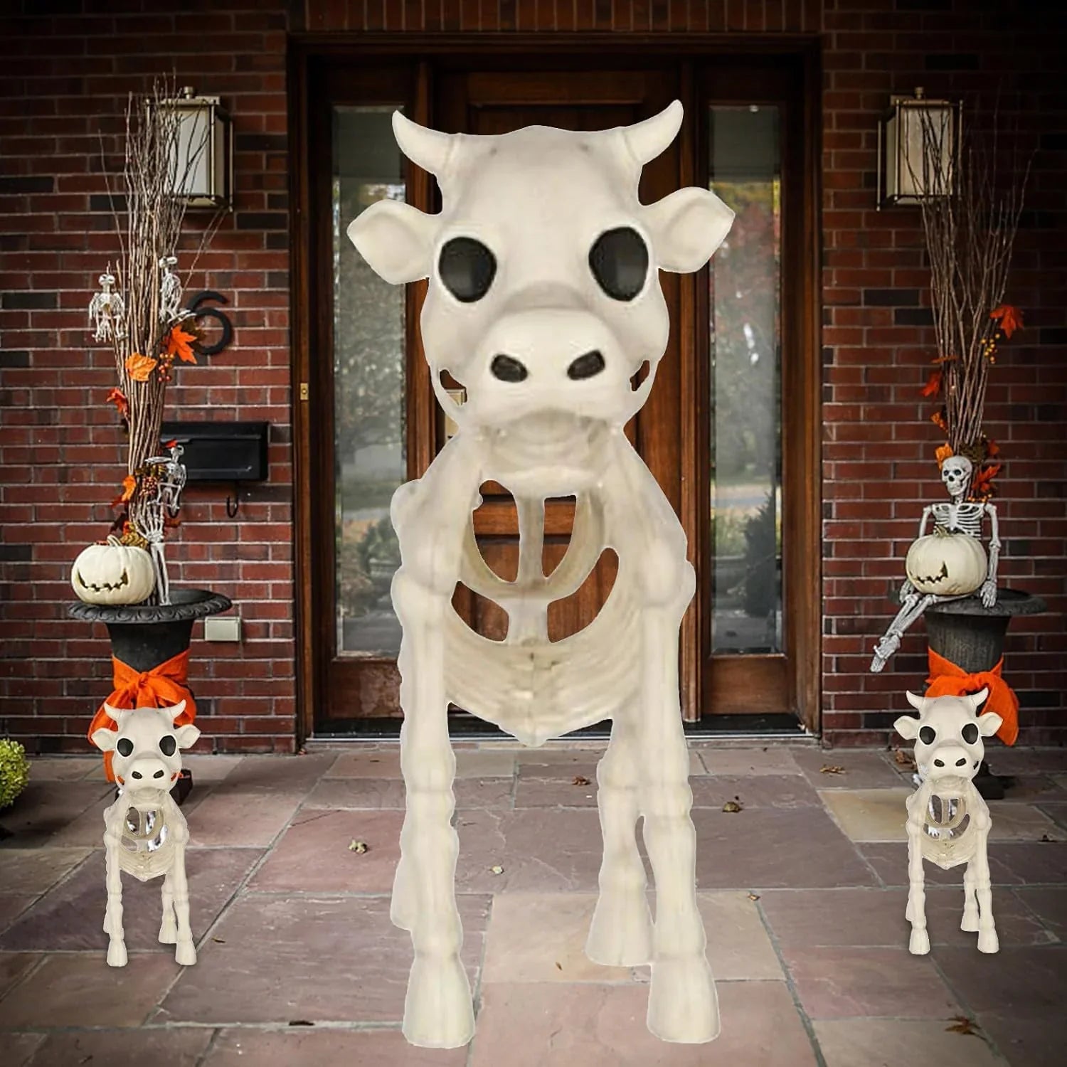 2023 Cow Skeleton z Halloween Decoration