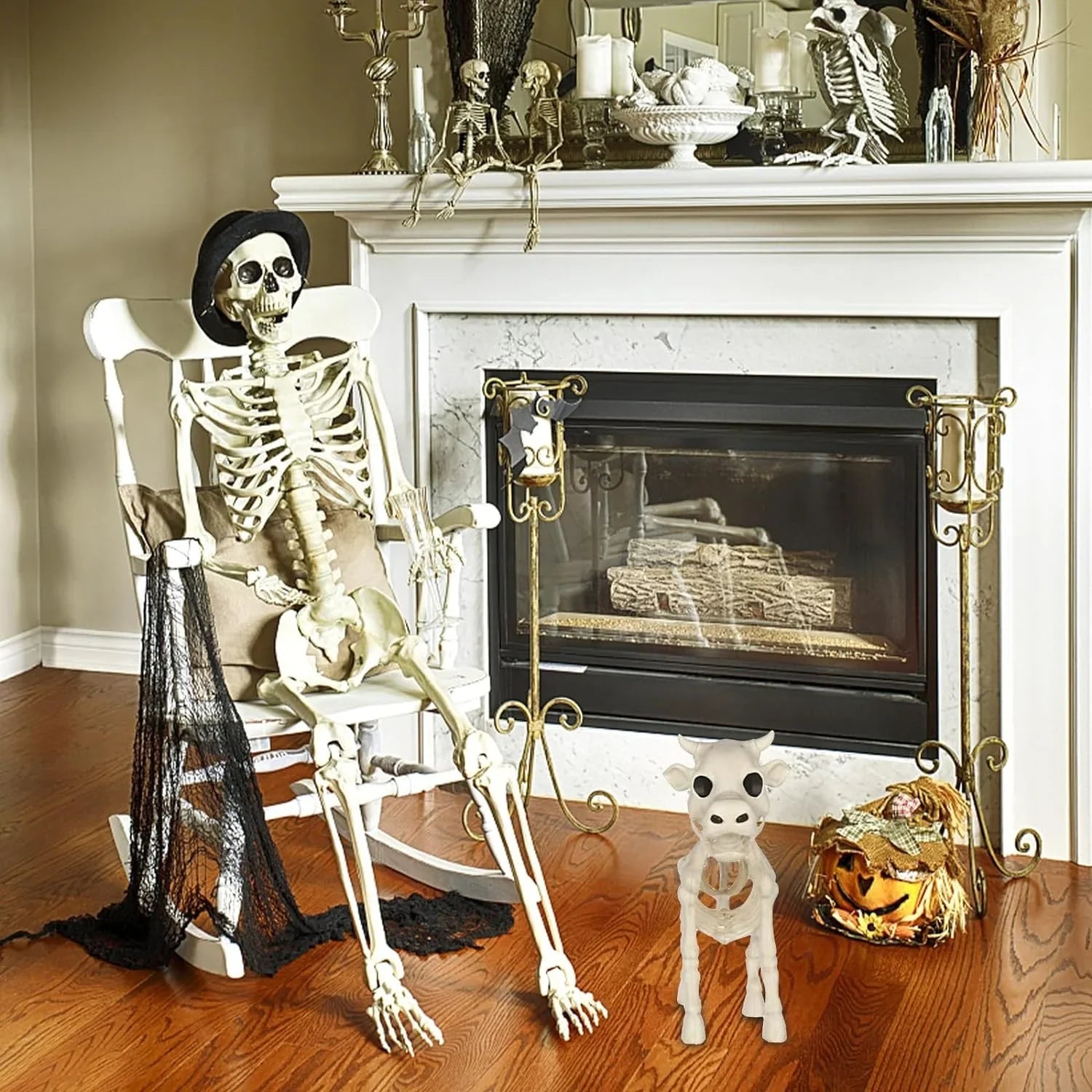 2023 Cow Skeleton z Halloween Decoration