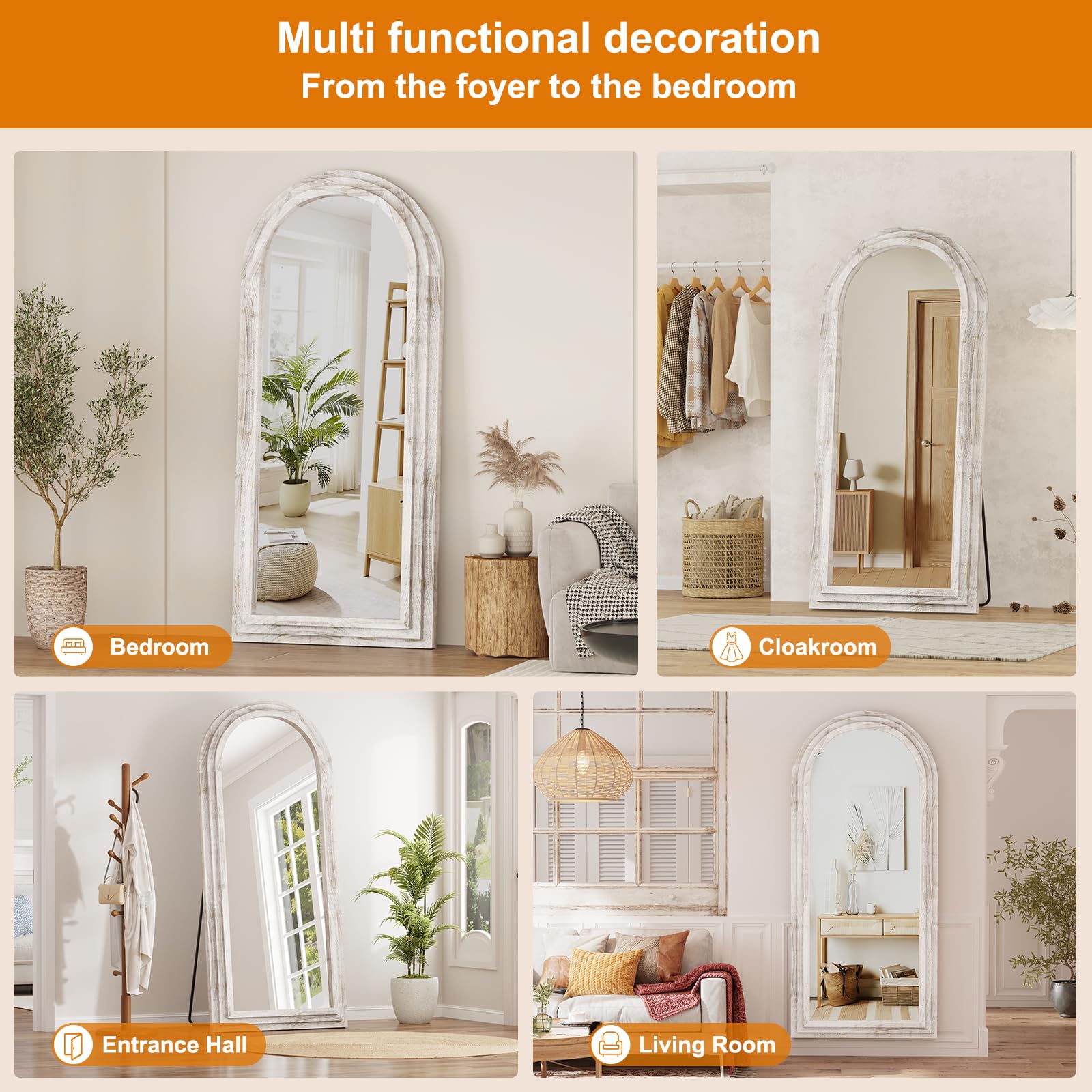 1787397872_lPhvbgBA Three-layer Arched pelny Length Mirror z rama