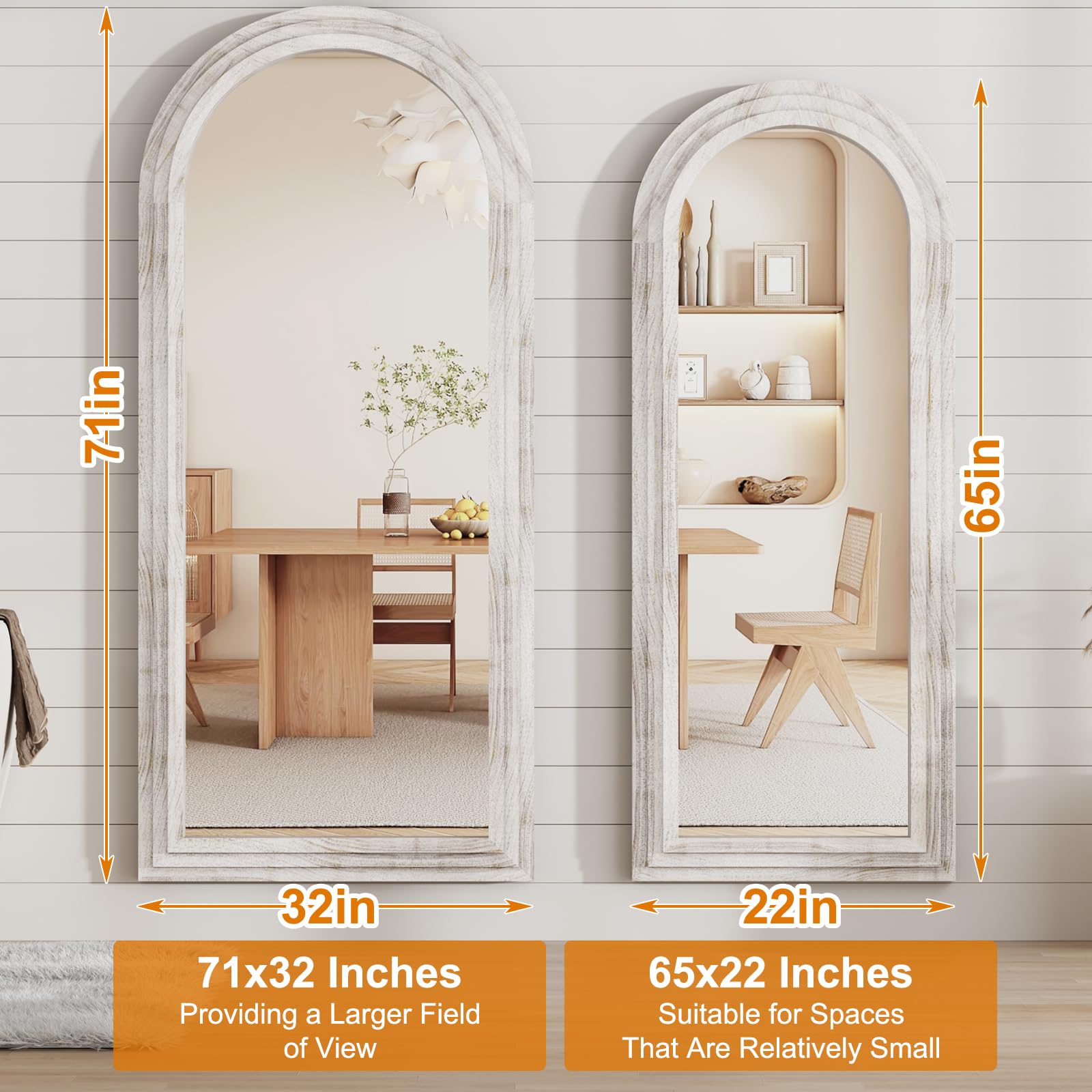 1787397876_yyjmh4Uq Three-layer Arched pelny Length Mirror z rama