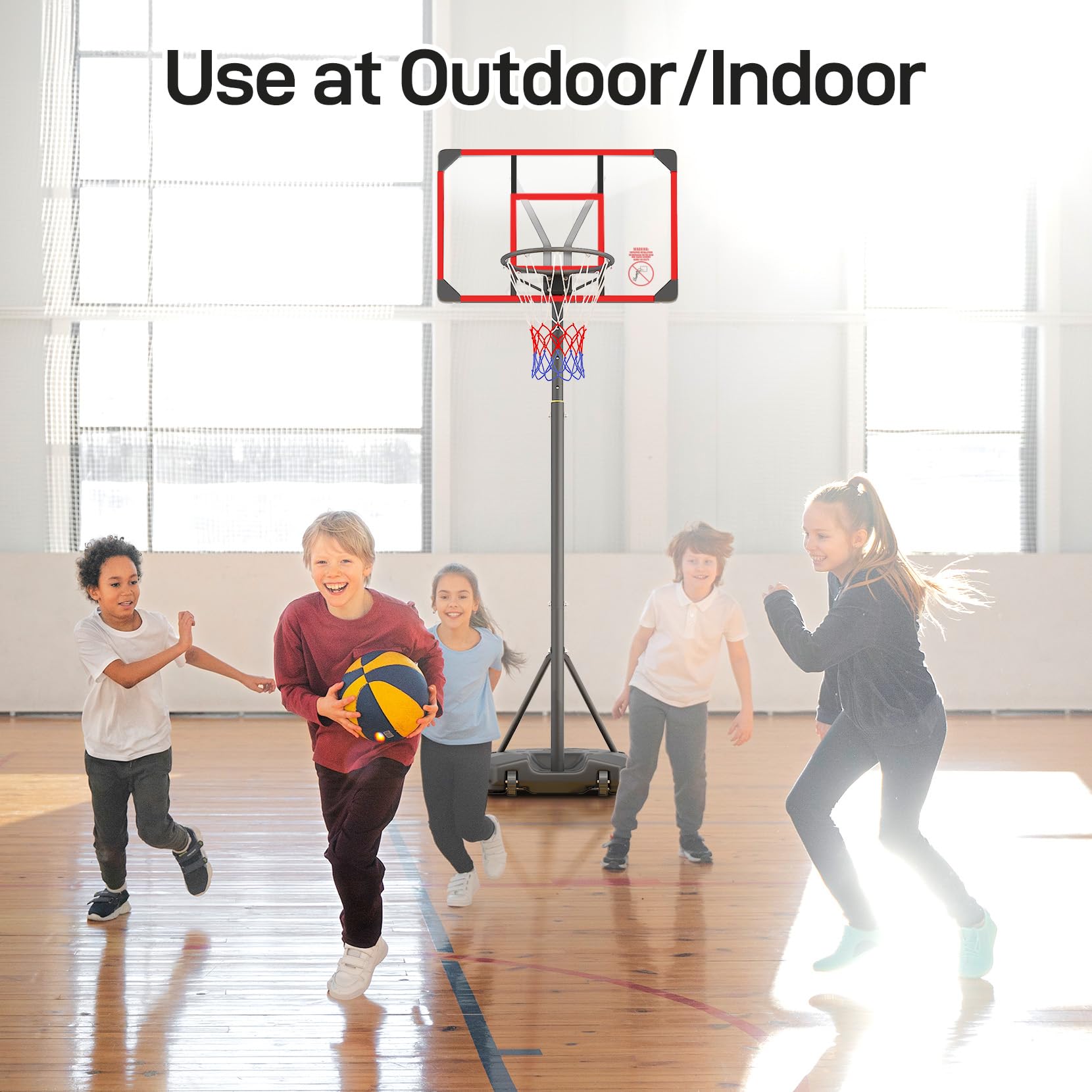 Basketball Hoop, dla dzieci regulowany, 4.82-8.53ft