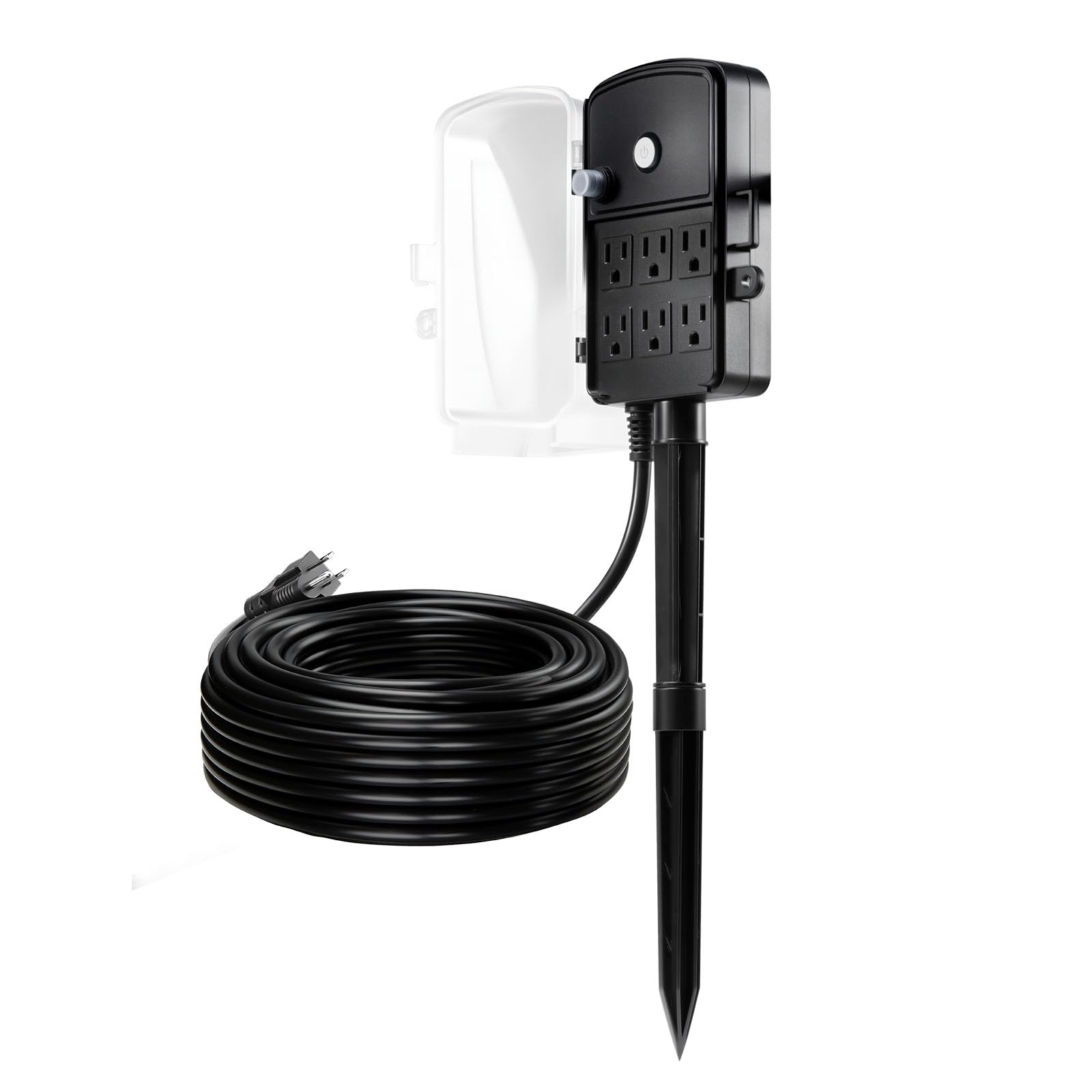 Zewnętrzny moc Stake 100 ft wodoodporny Extension Cord