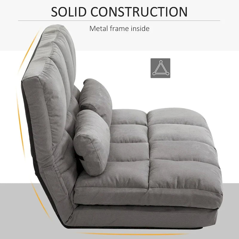 Versatile podłoga sofa krzeslo z 2 Cushions i regulowany Backrest