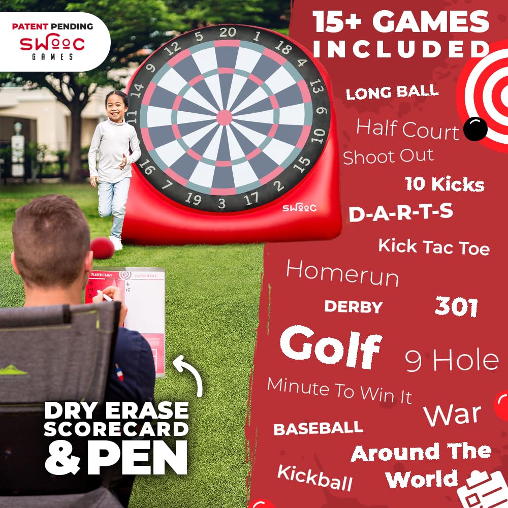 Premium Inflatable Giant Kick Darts z Jumbo gra
