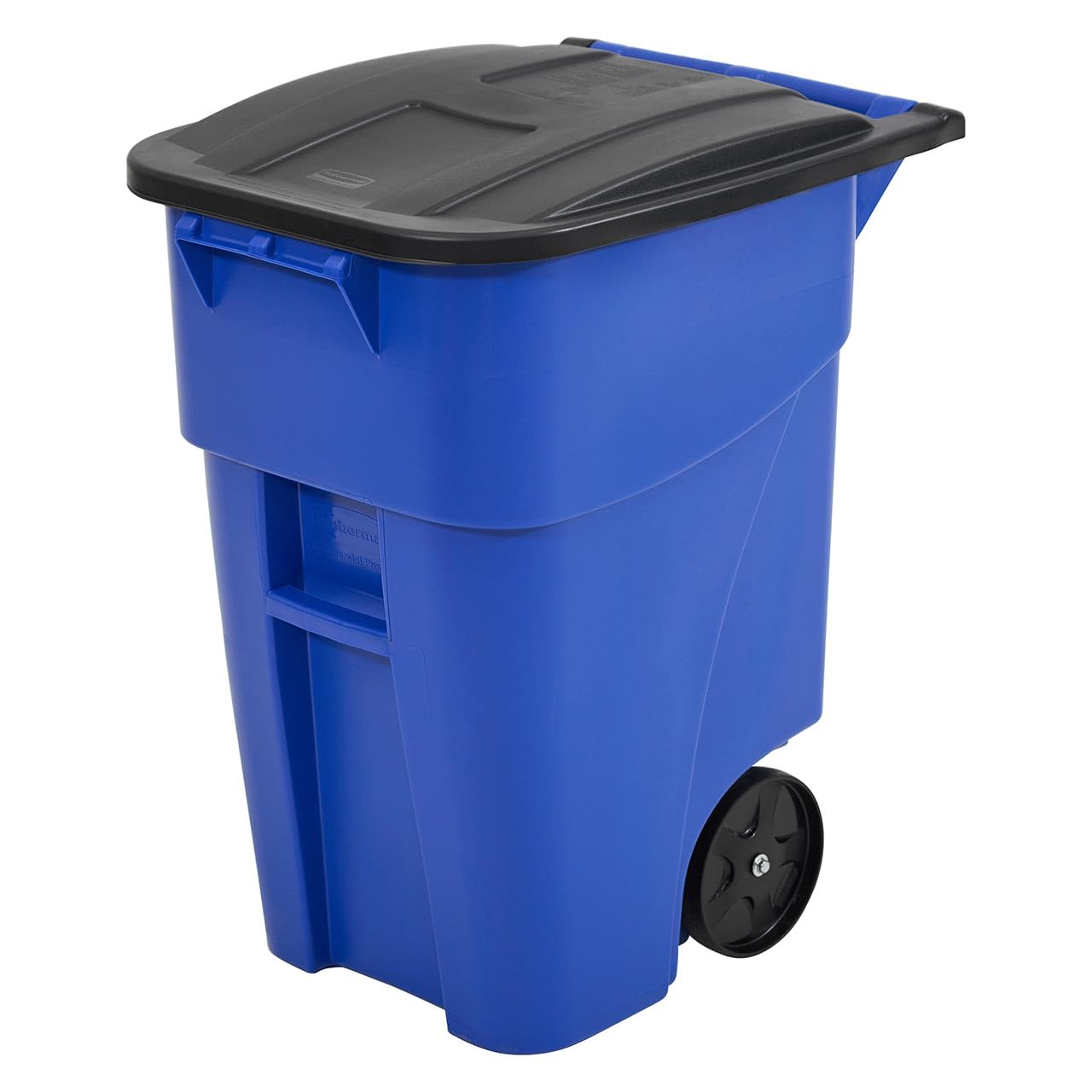 Trash puszka, komercyjny Products Brute 50 Gal Rollout z koła, niebieski