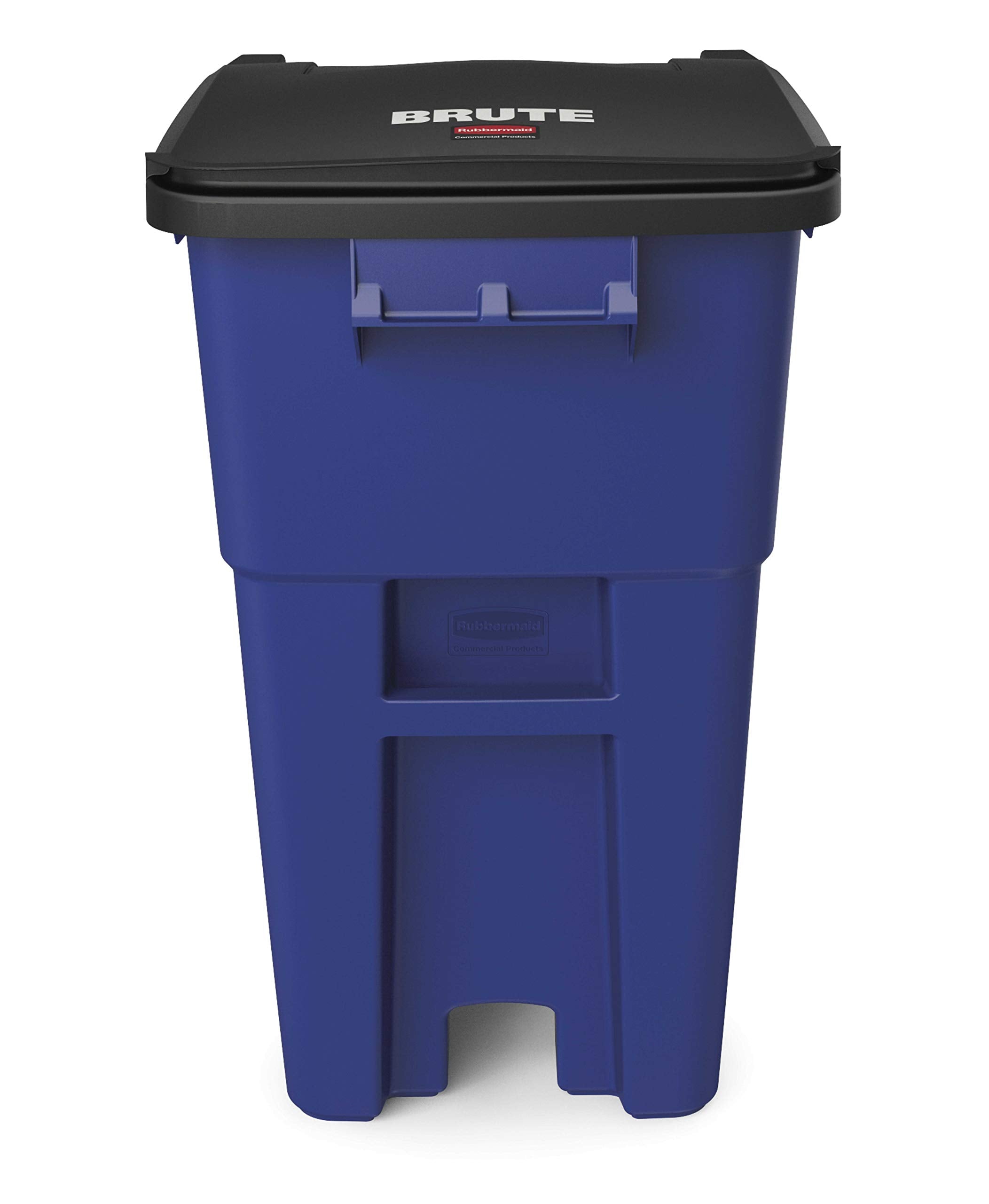 Trash puszka, komercyjny Products Brute 50 Gal Rollout z koła, niebieski