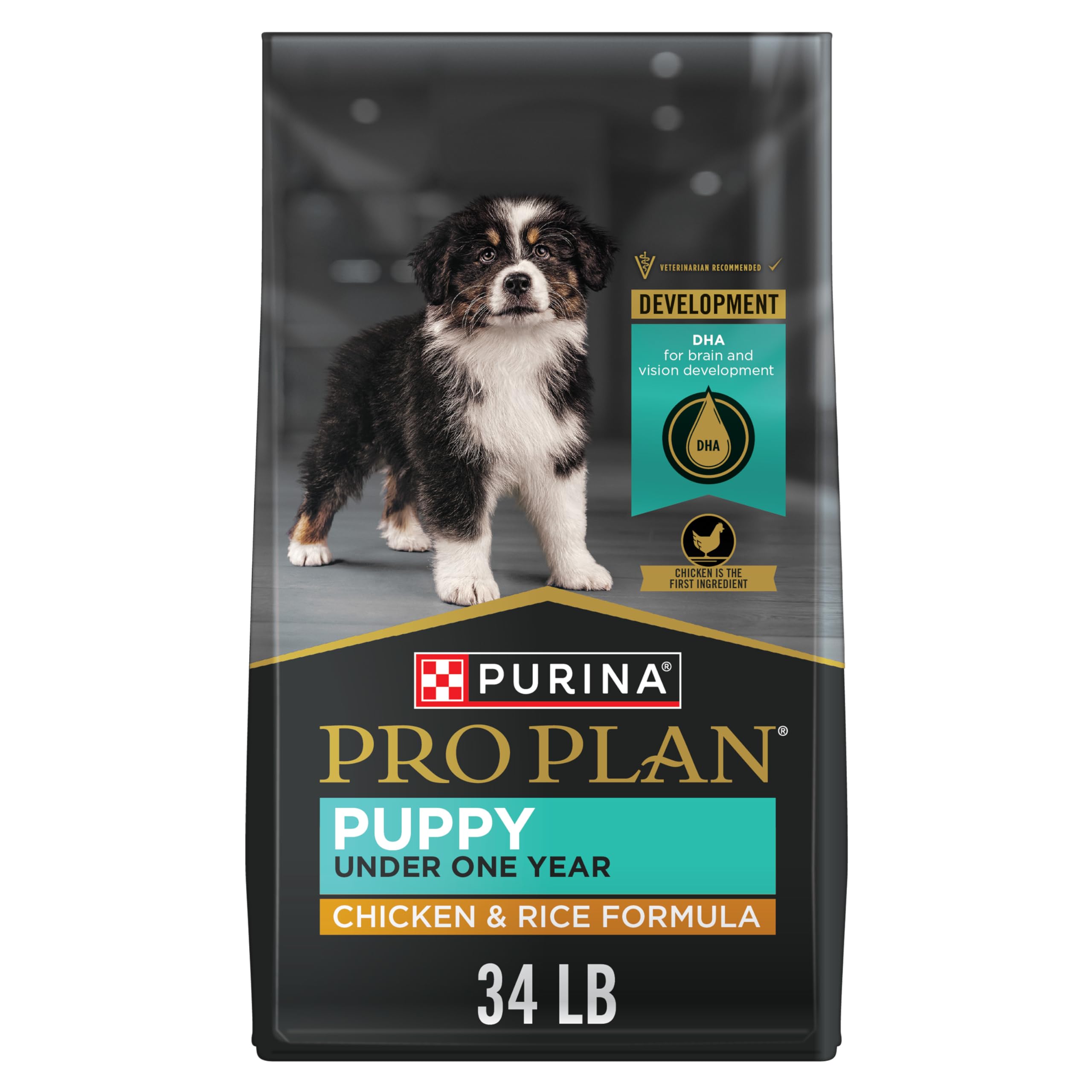 Pro Plan wysoki Protein Puppy żywności, dla kur i Rice, 34 lb