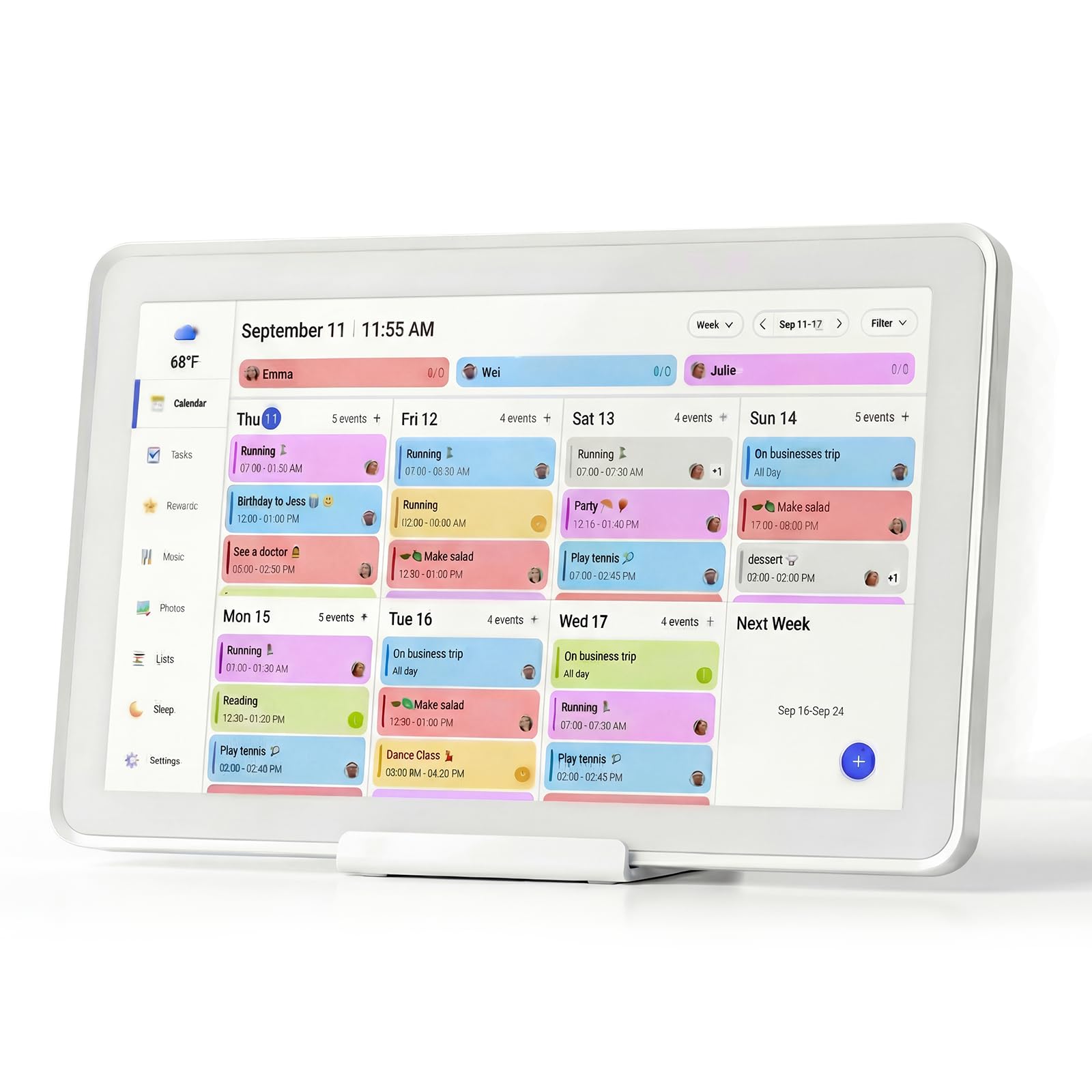 Calendar, 21.5 cyfrowy, Touch ekran Family Planner