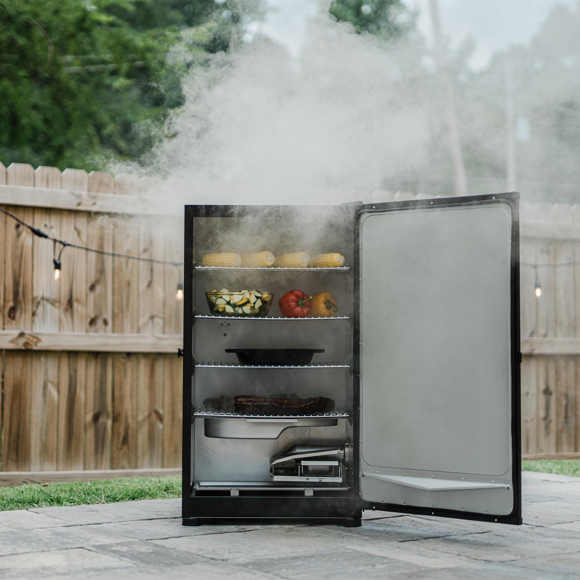30-cali elektryczny Vertical Bbq Smoker z Loader