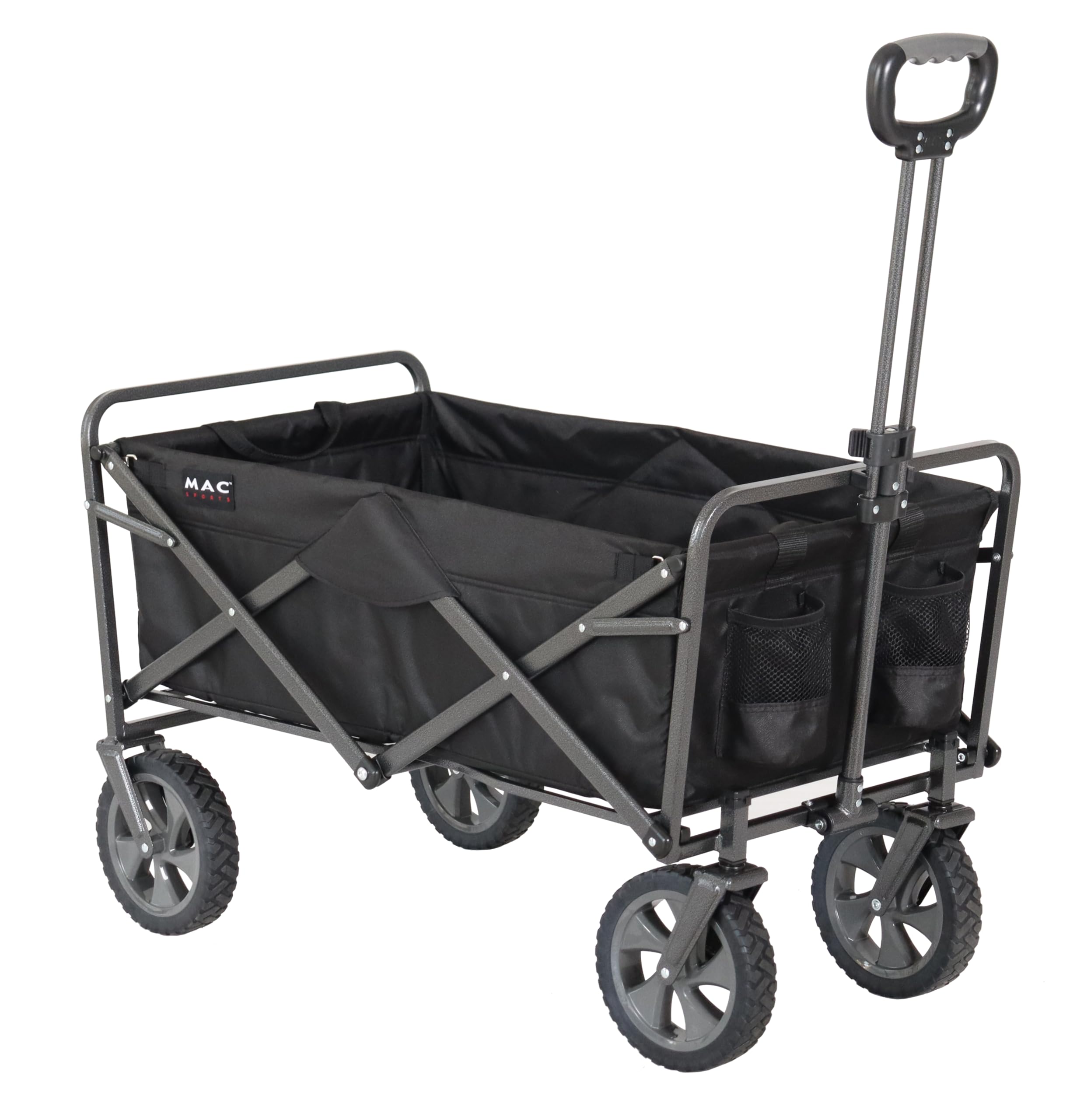 Składany zewnętrzny Utility Wagon z czarny