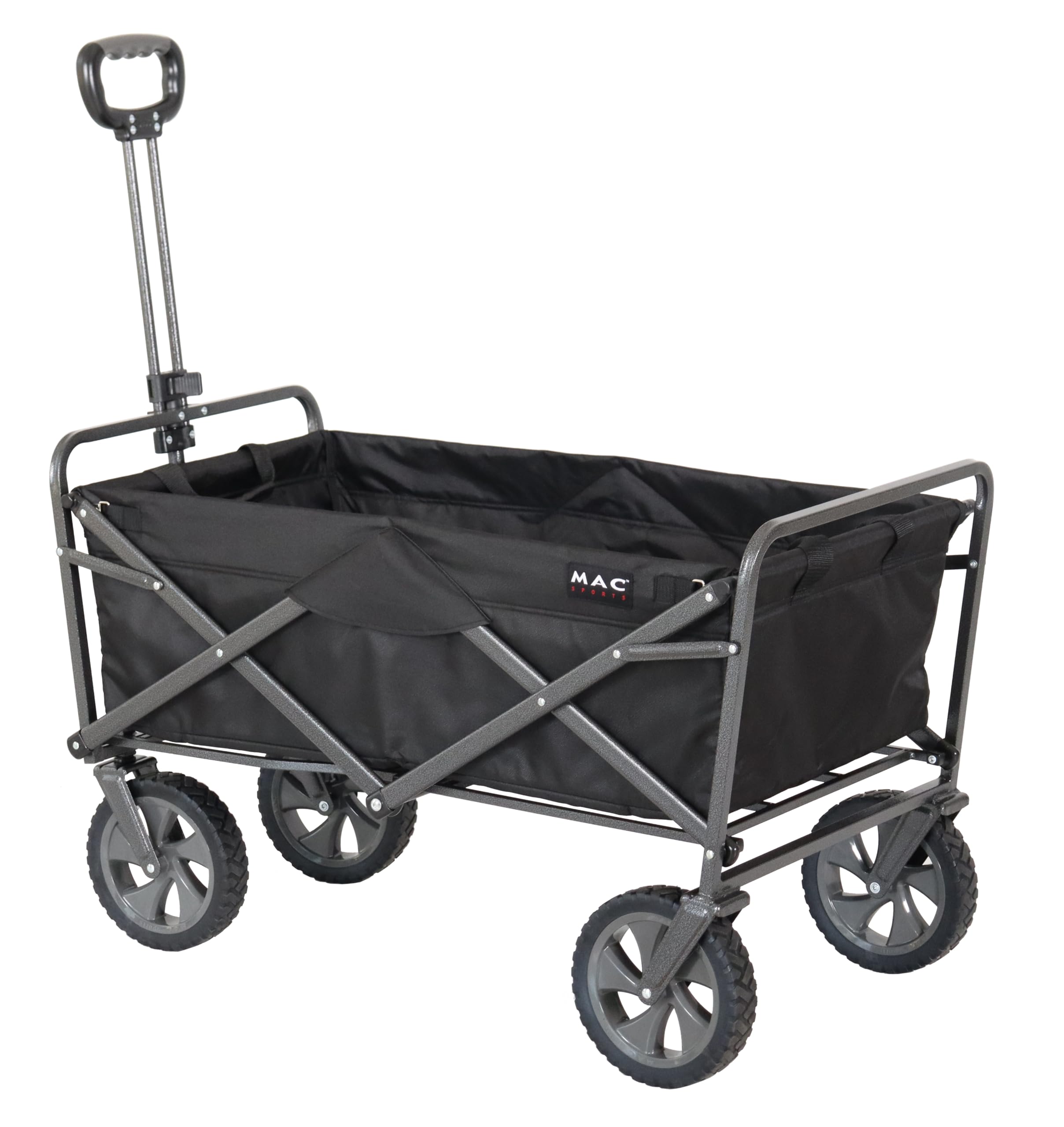 Składany zewnętrzny Utility Wagon z czarny