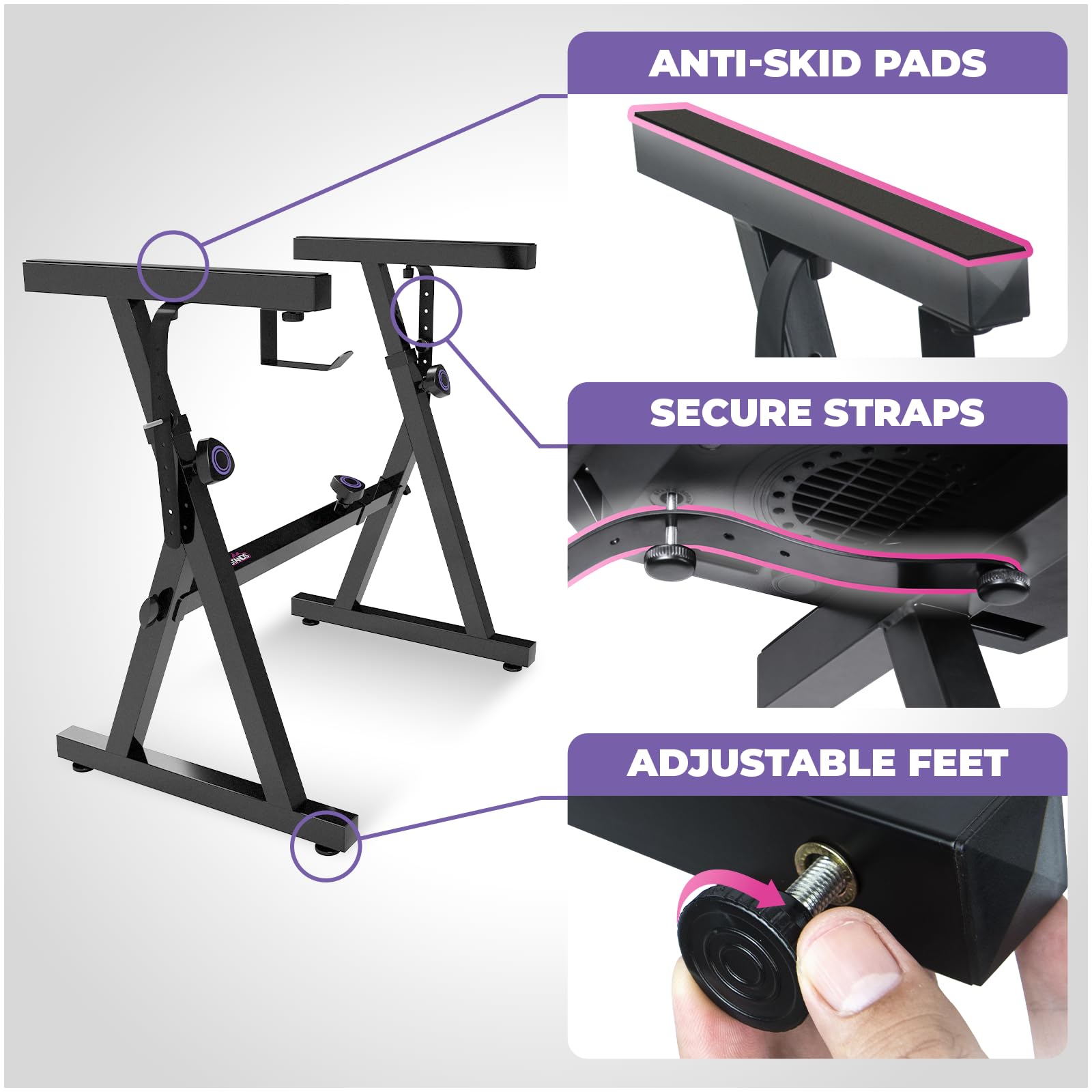 Keyboard, Stands Piano, stojak i lawka zestaw, wzmocniony