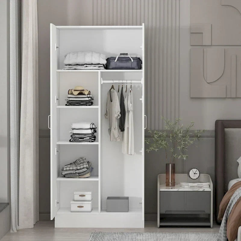 1787418576_Xiw4ZouQ Freestanding 2-drzwi Bedroom Armoire z Hanging Rod