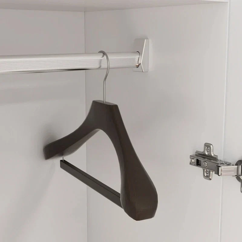 1787418605_8BDeG7bb Freestanding 2-drzwi Bedroom Armoire z Hanging Rod