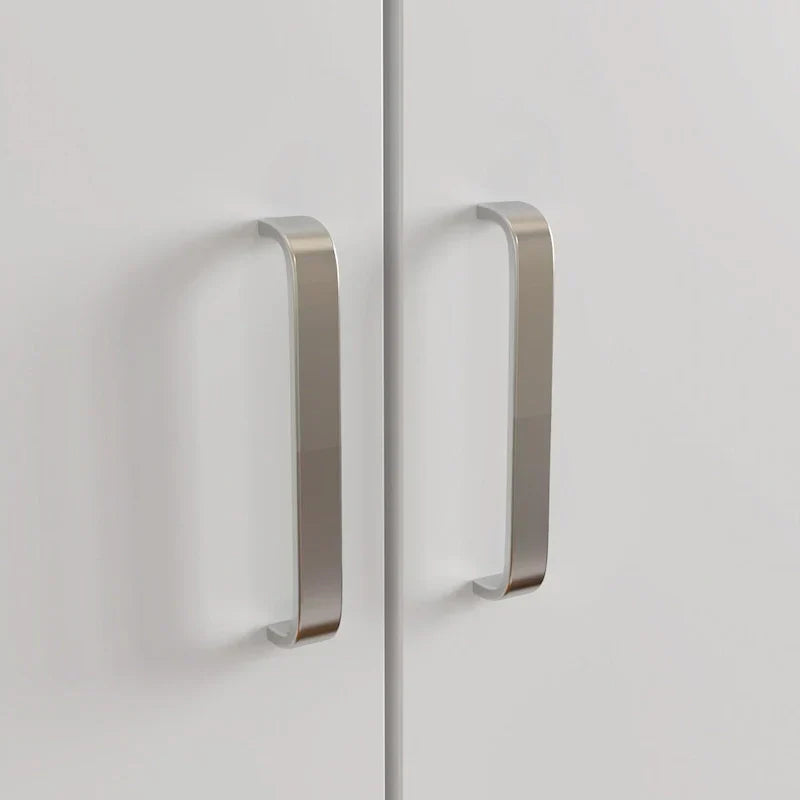 1787418609_l1NHpsBH Freestanding 2-drzwi Bedroom Armoire z Hanging Rod