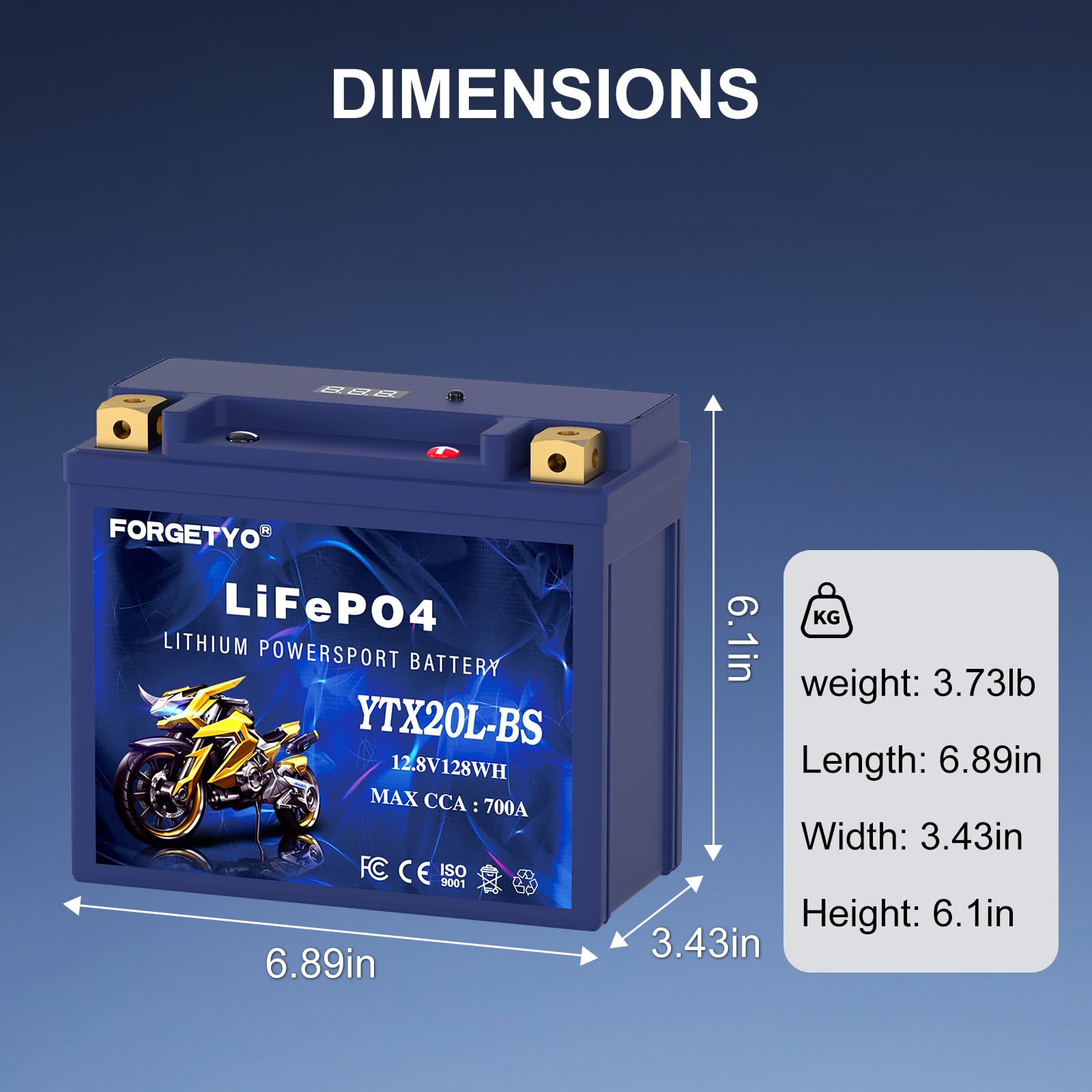 1787418791_p3VkOESS Lithium YTX20L-BS 12V 10AH Motorcycle akumulator