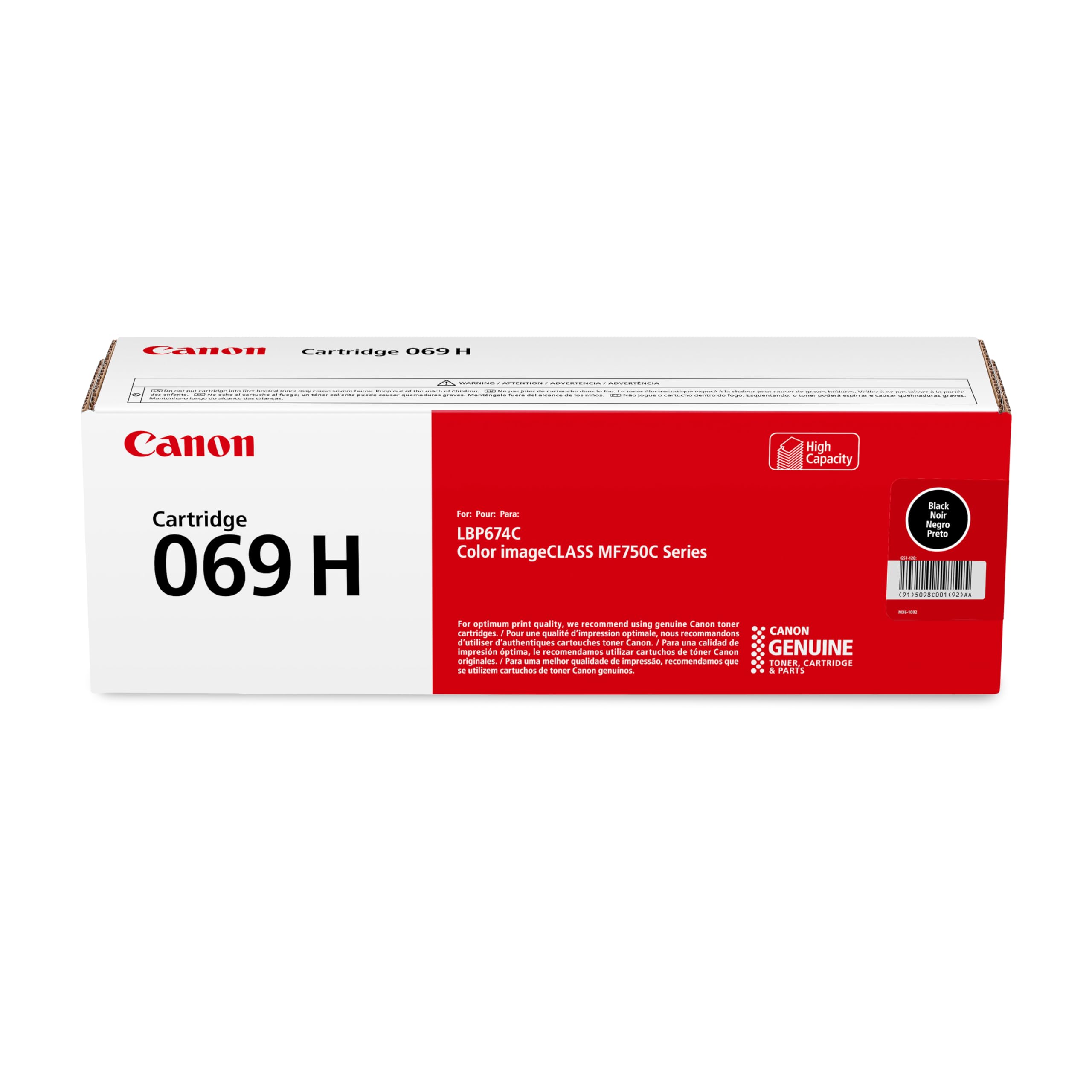 Genuine 069 czarny toner wkład, do MF753Cdw