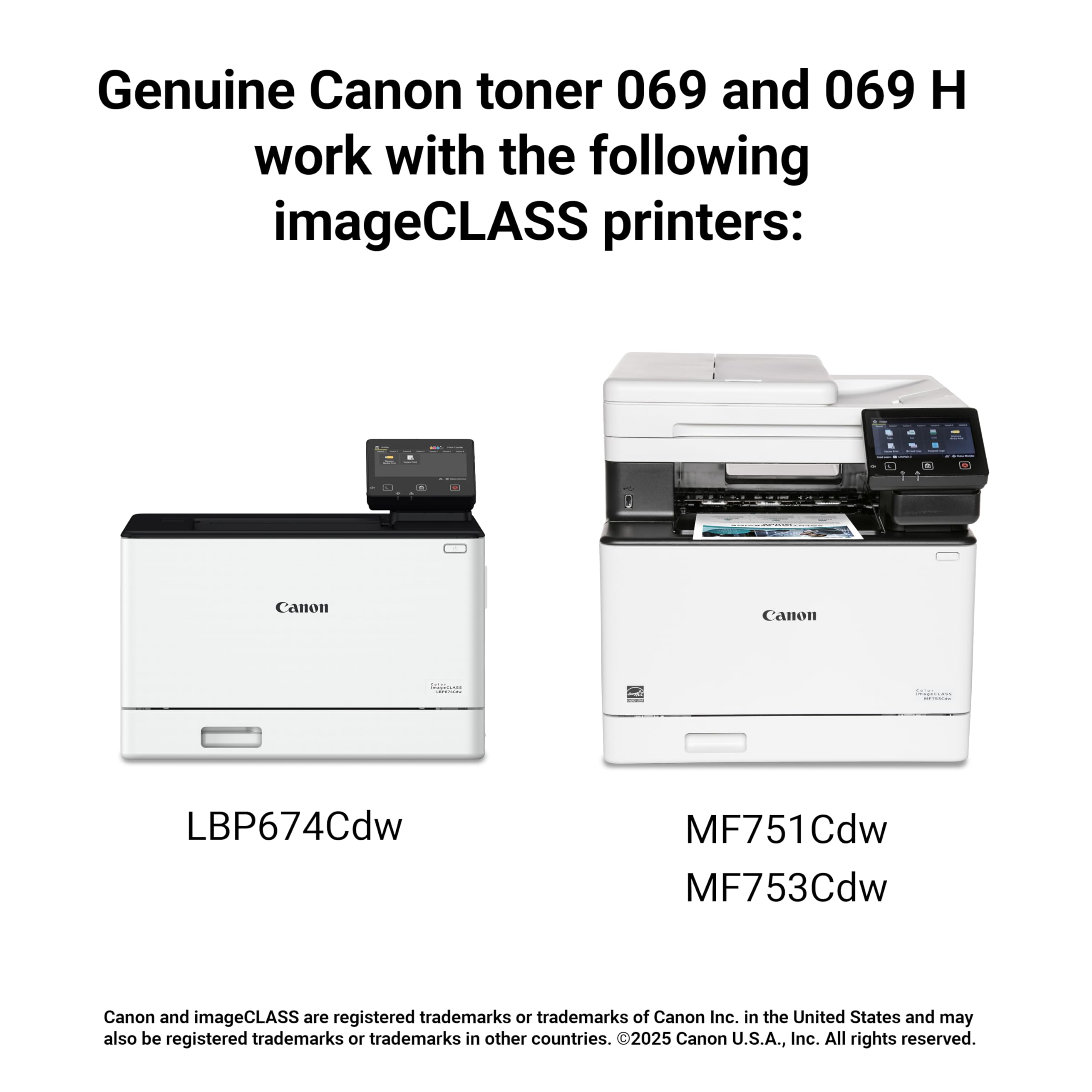 Genuine 069 czarny toner wkład, do MF753Cdw