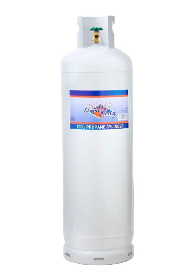 Propanowy Cylinder, 100 lb stal, Pol Valve (ships Empty)