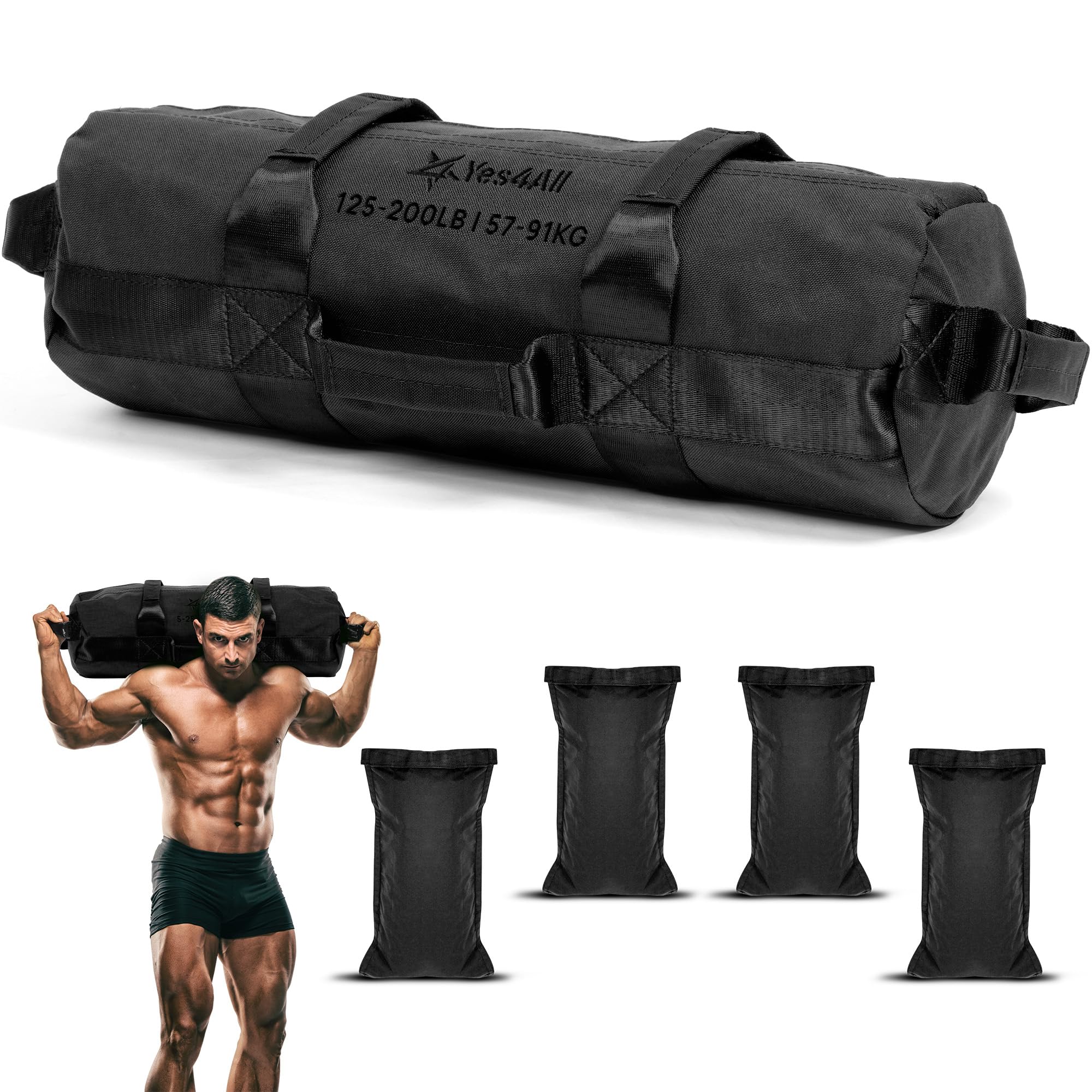 YES4ALL regulowany Sandbags do waga Training