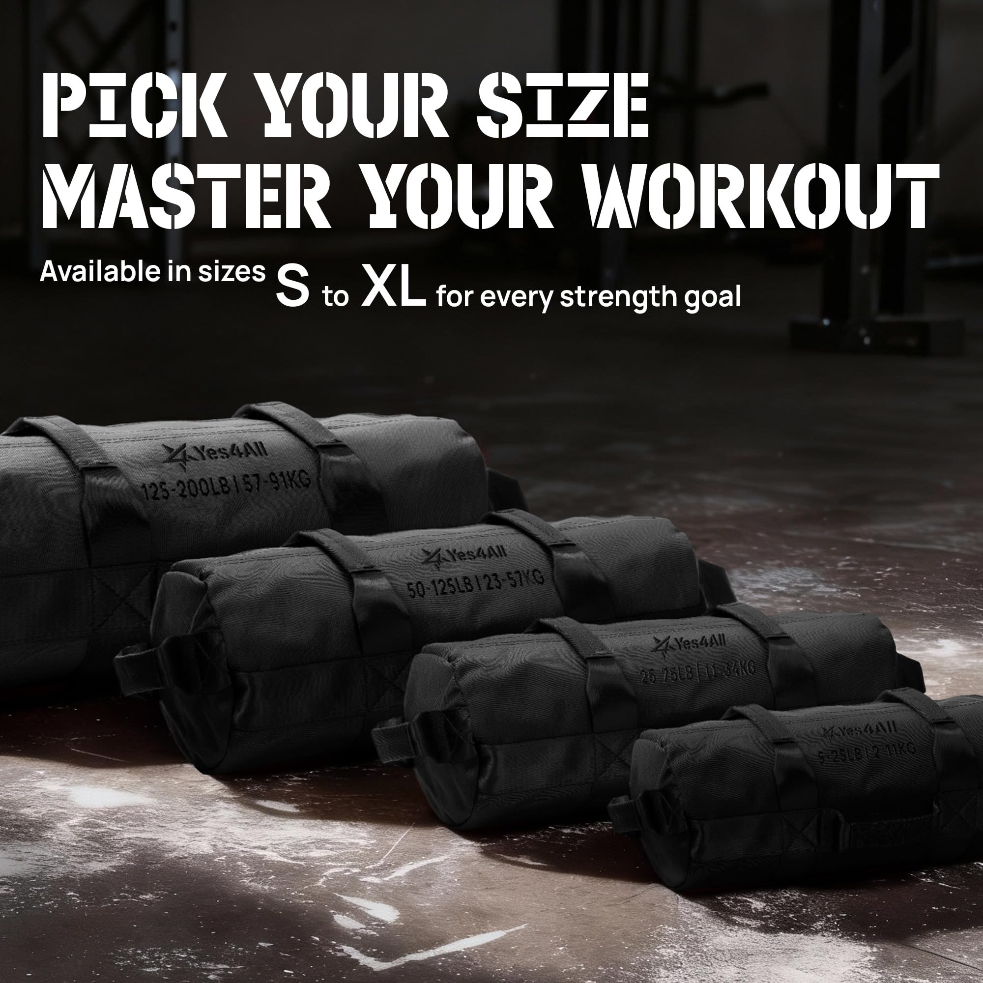 YES4ALL regulowany Sandbags do waga Training