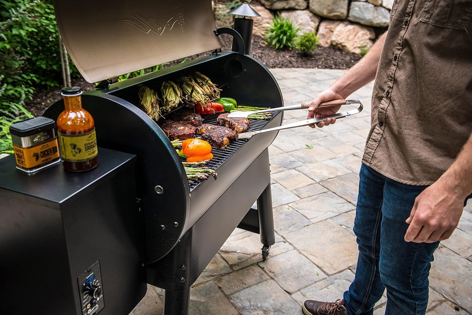 Grills Pro 34 elektryczny drewno i Smoker Pellet grill