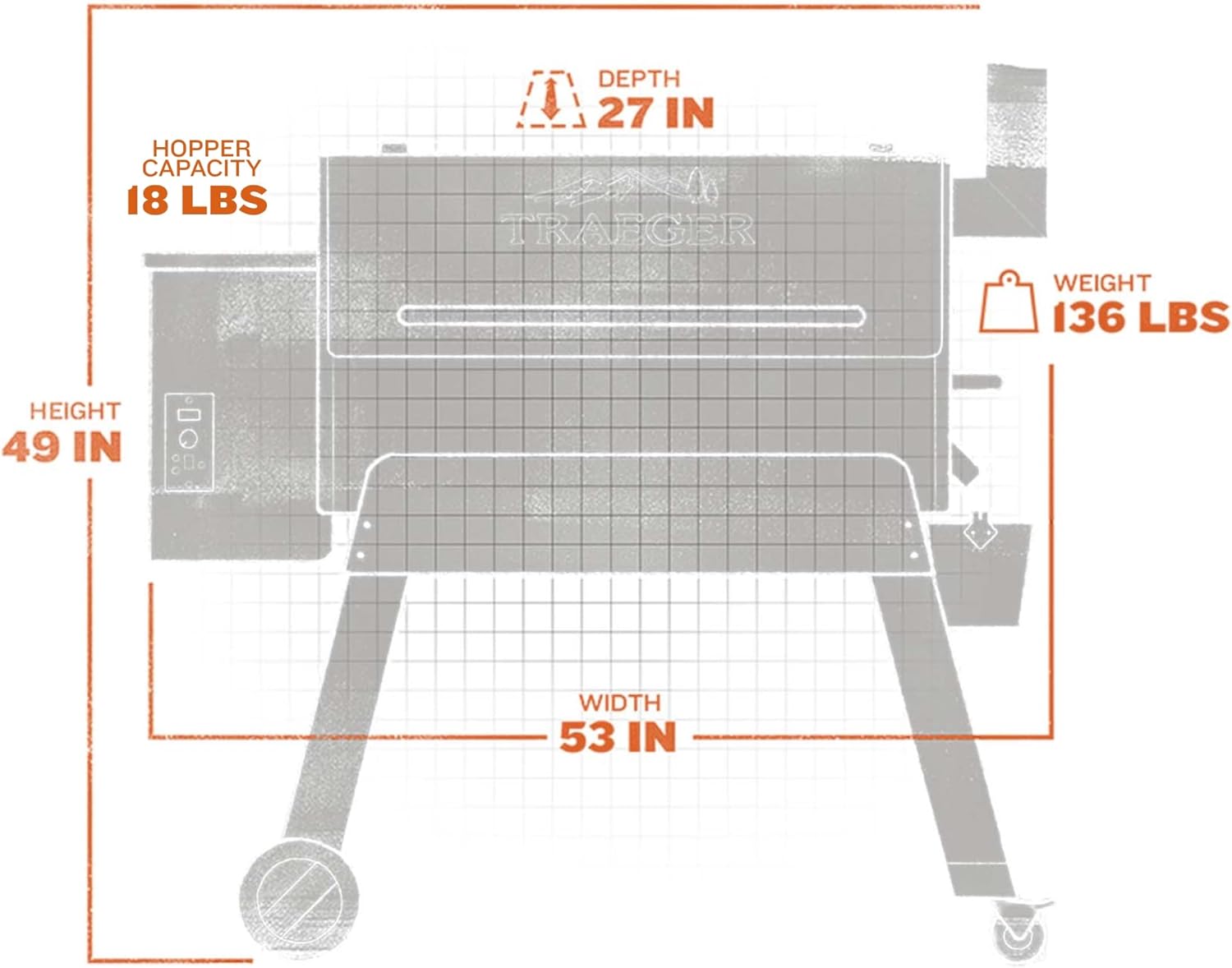 Grills Pro 34 elektryczny drewno i Smoker Pellet grill
