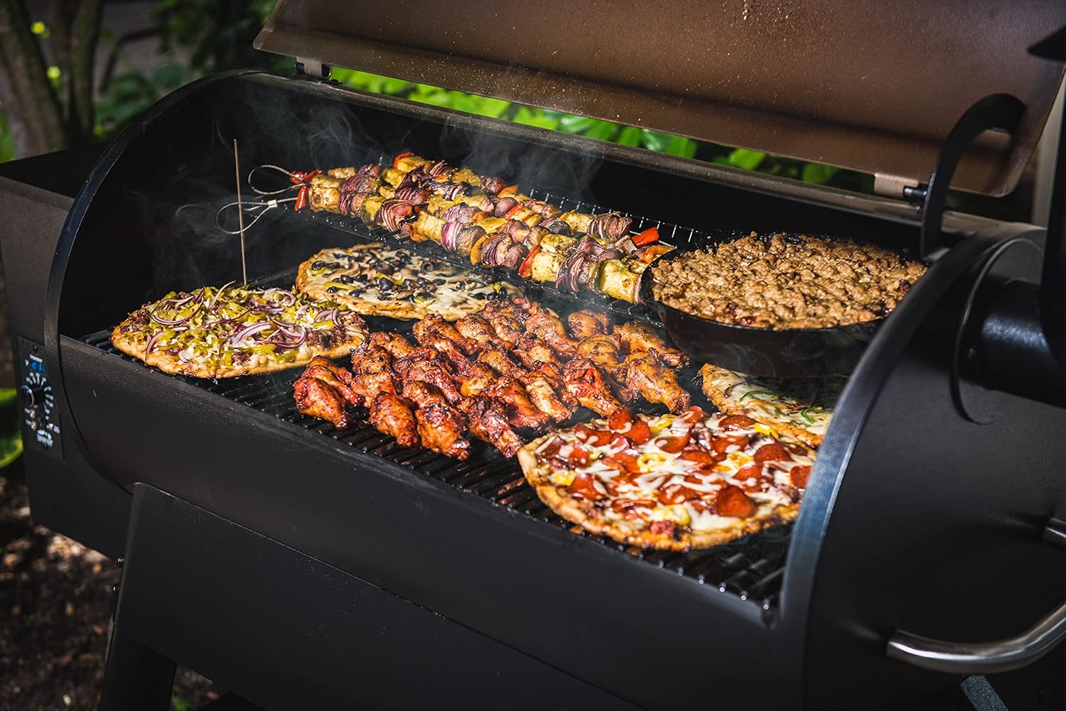 Grills Pro 34 elektryczny drewno i Smoker Pellet grill