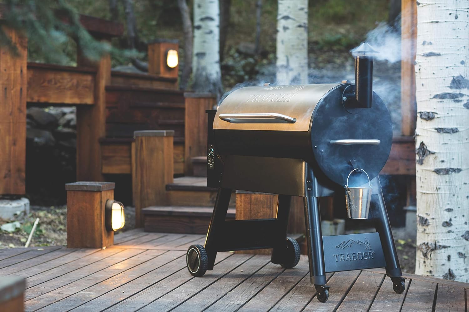 Grills Pro 34 elektryczny drewno i Smoker Pellet grill