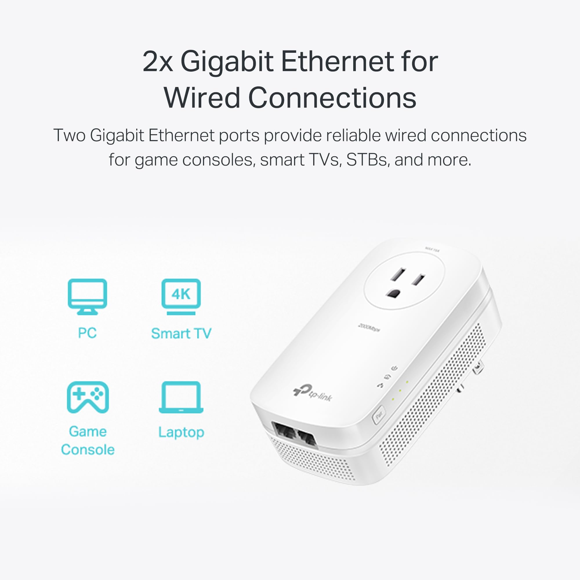 Adapter, AV2000 Powerline Ethernet, TL-PA9020P zestaw