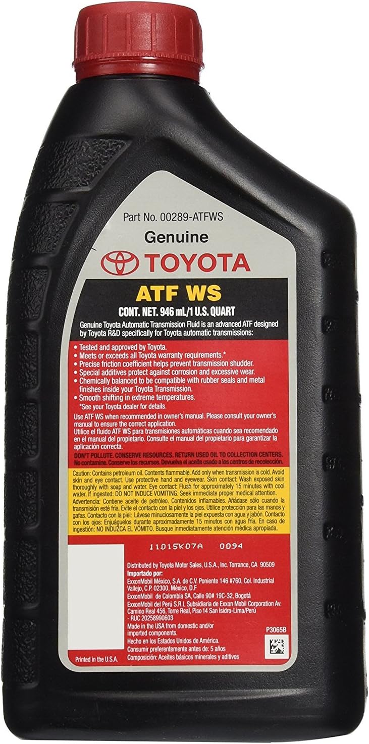 1787432058_NvnwLRF1 Toyota Genuine Lexus automatyczny Transmission Fluid, 6 pakiet, 192 Ounces, Universal Fit