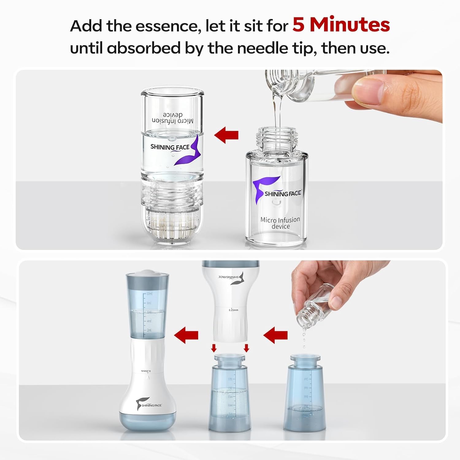 Face Micro Infusion system z At domowy Anti-aging zestaw