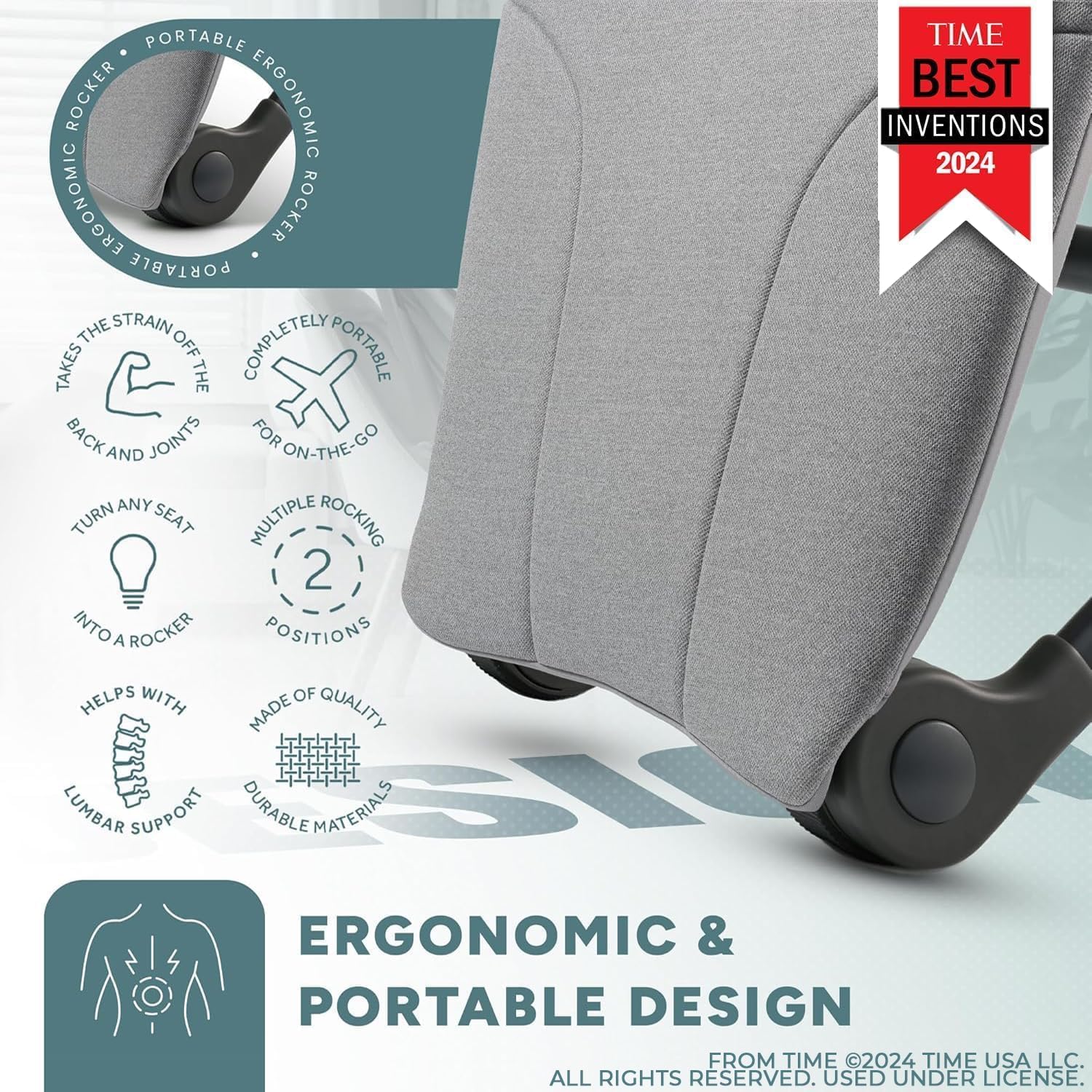 Ultra regulowany ergonomiczny Rocker, tylny Pain Relief