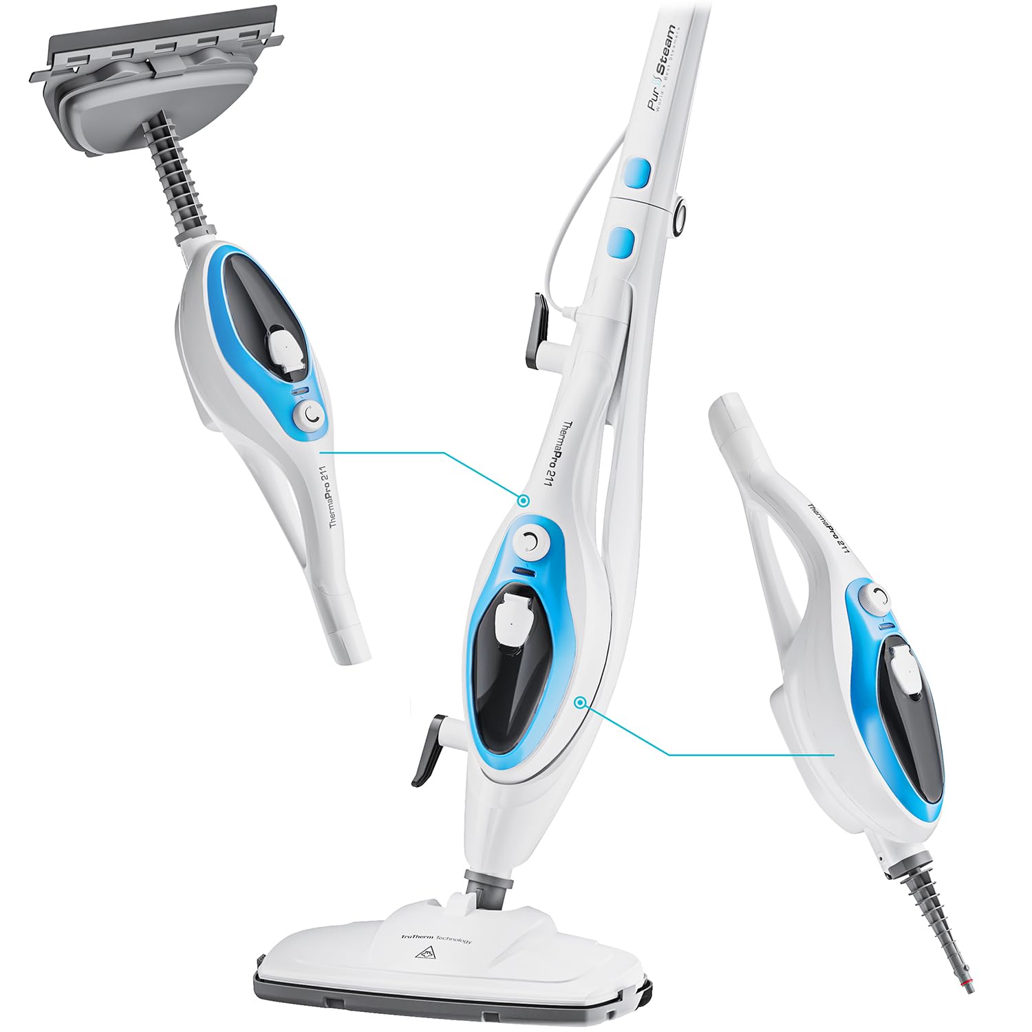 World's Steamers Pursteam 10-in-1 Steam Mop do Tile i Hardwood Floors