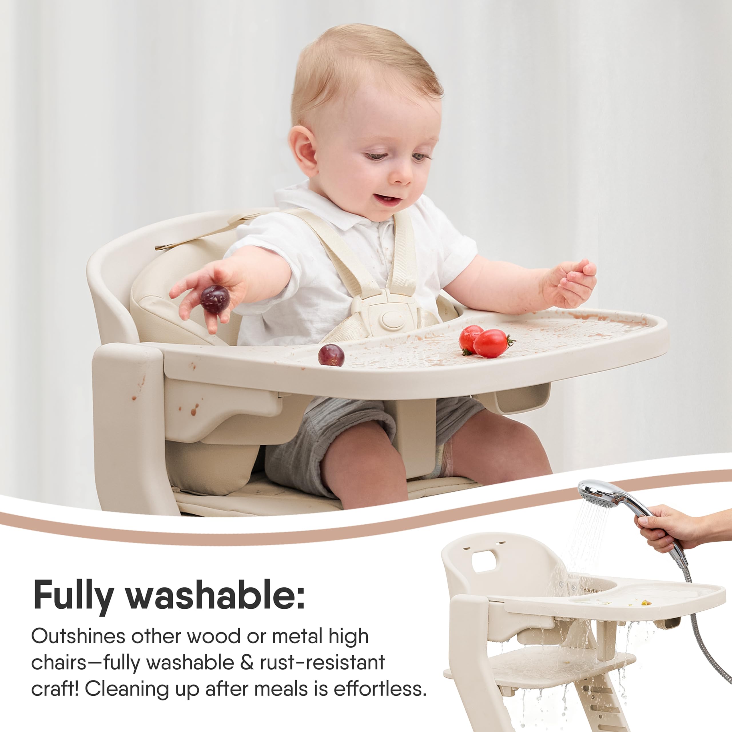 1787439295_tllQP3q6 Odee Full-body Washable dziecięcy wysoki krzeslo z Cushion