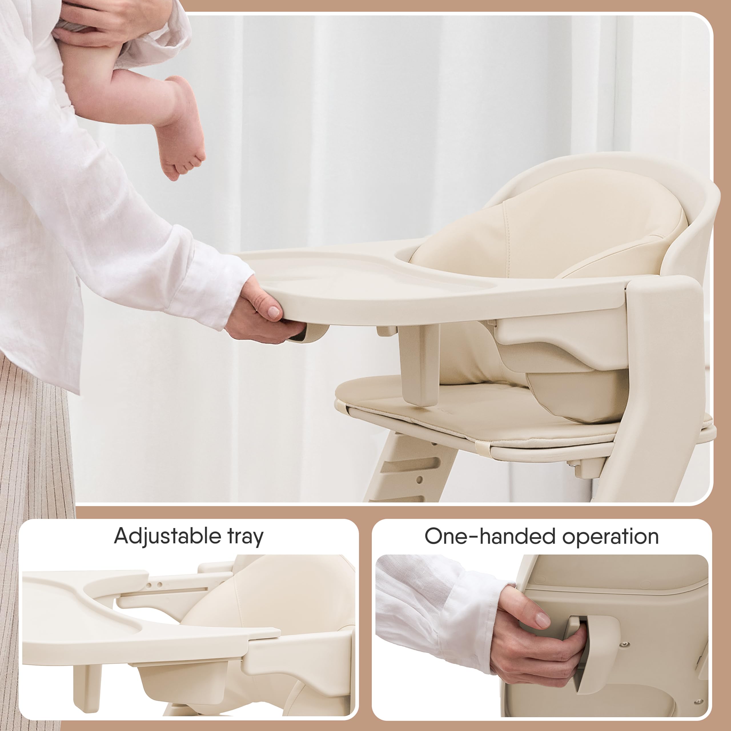 1787439312_BaZzWVb3 Odee Full-body Washable dziecięcy wysoki krzeslo z Cushion