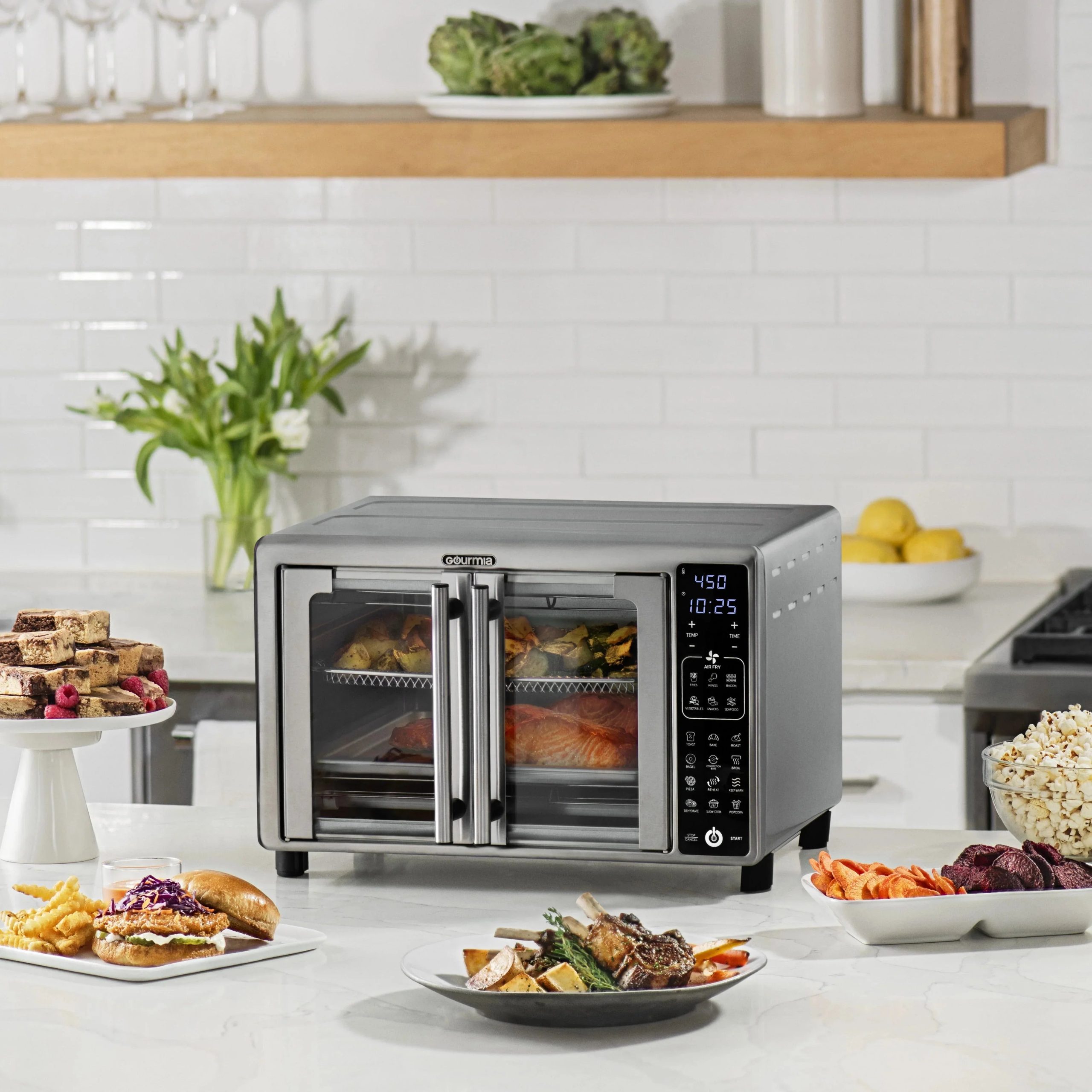 1787440313_x9rsueZA Toaster piekarnik, 6-Slice cyfrowy, frytkownica beztluszczowa z 19 One-touch Presets, stal nierdzewna